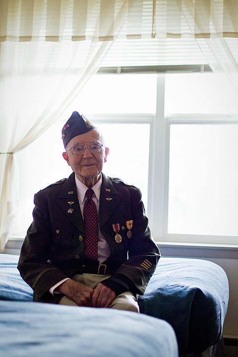 &lt;p&gt;SHAWN GUST/Press Bruce Johnson, 94, served three years in the Air Force during World War II. In honor of Veterans Day, Johnson wore his original uniform Thursday during ceremonies at Legends Park Assisted Living Community in Coeur d'Alene.&lt;/p&gt;