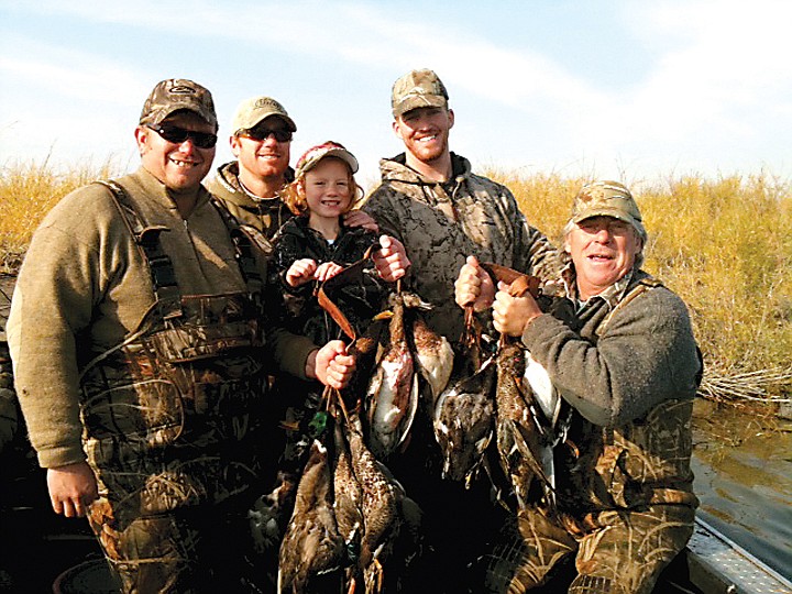 Limits of ducks for Ty Mertes, Kelly and Morgan Ross, Shaun and
Dave Meseberg and not pictured Shelby Ross.