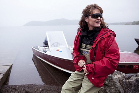 &lt;p&gt;Sarah Palin waits by her husband Todd's boat before heading up river to see fish being counted in Dillingham, Alaska as part of a documentary for the TLC channel.&lt;/p&gt;