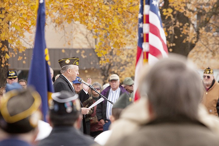 &lt;p&gt;Retired Maj. Gen. Paul Vallely gives the keynote address during
a Veterans Day ceremony at Depot Park in Kalispell on Friday
morning.&lt;/p&gt;