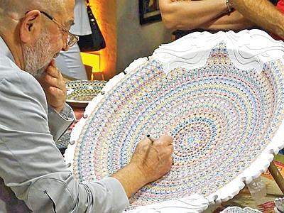 &lt;p&gt;Intricate pottery glazing, Cappadocia.&lt;/p&gt;