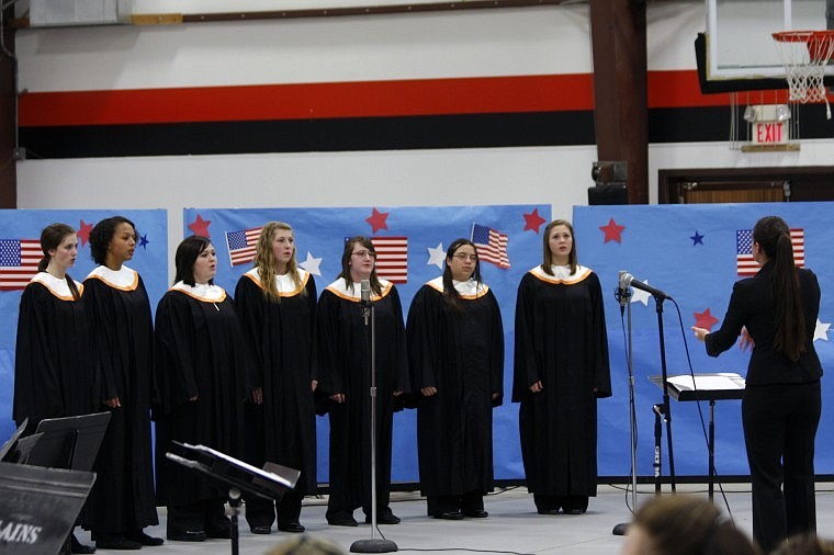 The High School Choir also performed at Tuesday's concert.
From left to right, Nichole Wolery, Mahala Harris, Dominique Kovar, Sierra Joner, Kendall Knight, Anna Buchanan, Ashlyne Hnd