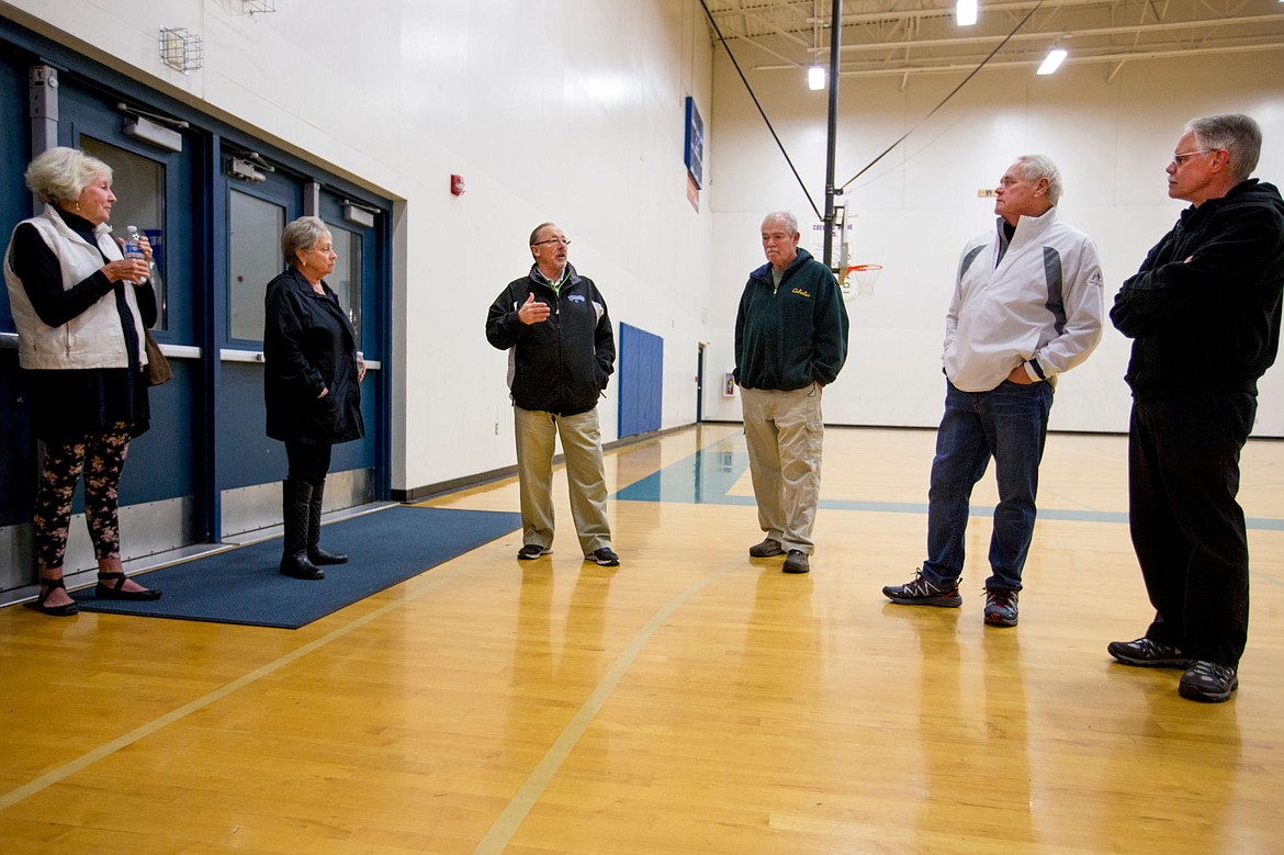 &lt;p&gt;Members of the public and school board listen to former Coeur d'Alene High School principal Steve Casey, third from left, speak on Wednesday about the need of an expansion to the school's gymnasium. The school board is considering a maintenance and operations levy and a school bond this coming March, and invited the public to a tour of the school and roundtable discussion on the topic.&lt;/p&gt;