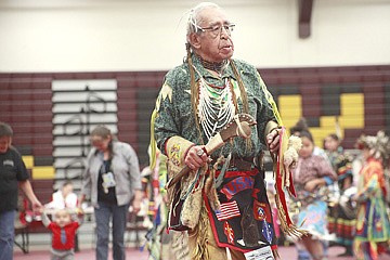 &lt;p&gt;World War II veteran and tribe elder Francis Stanger spoke at the gathering.&lt;/p&gt;