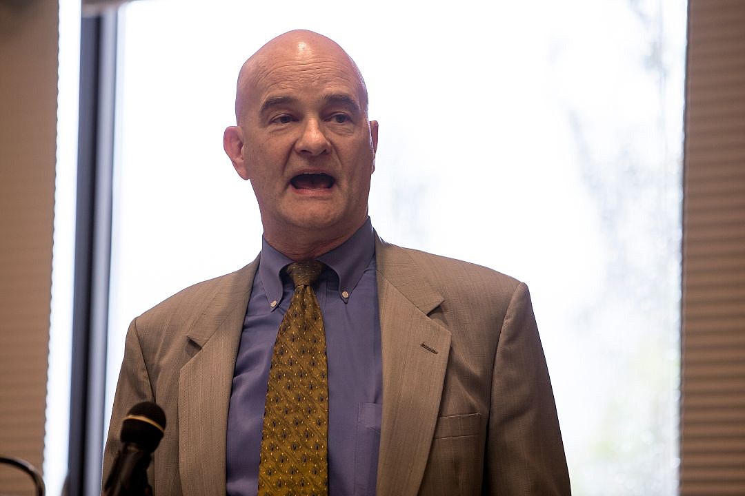 &lt;p&gt;Post Falls Mayor Ron Jacobson speaks to members of the Post Falls Chamber of Commerce on the State of the City of Post Falls on Tuesday at Red Lion Templin's Hotel in Post Falls.&lt;/p&gt;