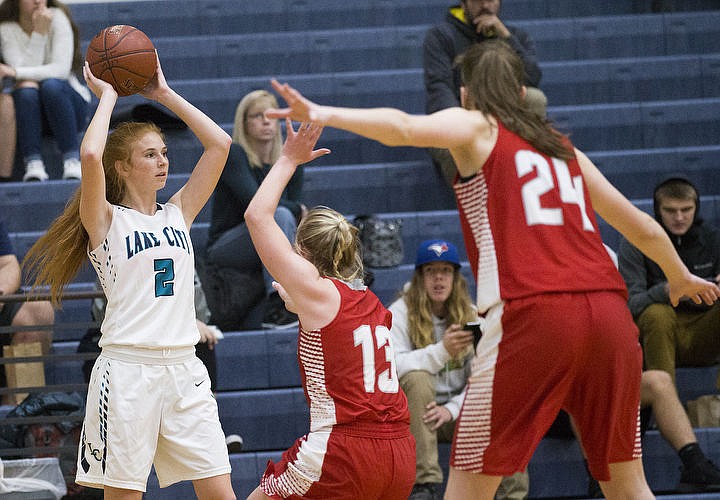 &lt;p&gt;LOREN BENOIT/Press Lake City High School beat the Sandpoint Bulldogs 57-28 behind Bridget Rieken's 13 points,18 rebounds, and Lauren Rewers' 17 points in the Timberwolves' season home opener.&lt;/p&gt;