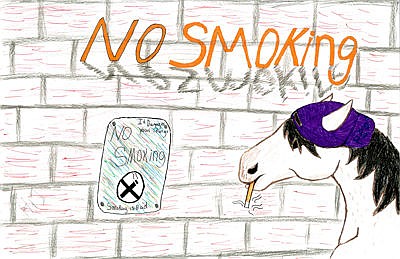 &lt;p&gt;Eighth-Grader Savannah Wooden&#146;s &#147;No Smoking&#148; poster, featuring a smoking horse.&lt;/p&gt;