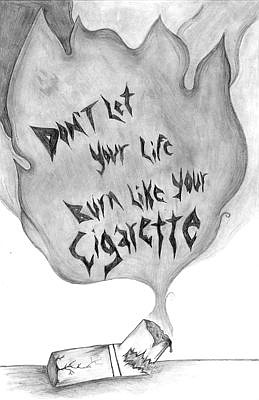 &lt;p&gt;Tenth-grader Zoie Spady&#146;s &#147;Don&#146;t let your life burn like your cigarette.&#148; poster.&lt;/p&gt;