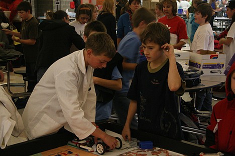 &lt;p&gt;Eleven-year-old Camren Horn, left, and Micah McLeod, 12, of the River City Randoms, test out a robot at the First Lego League tournament at Post Falls High School on Saturday. Thirty-six teams representing schools from across North Idaho participated in the contest.&lt;/p&gt;