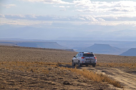 &lt;p&gt;A vehicle navigates the Big Baja Road near Kuna, Idaho, where the Big Black Butte landmark is visible.&lt;/p&gt;