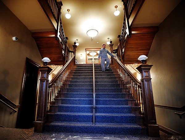 &lt;p&gt;Brian Hunt makes his way down the main staircase at the newly
renovated Flathead County Courthouse on Thursday afternoon.&lt;/p&gt;