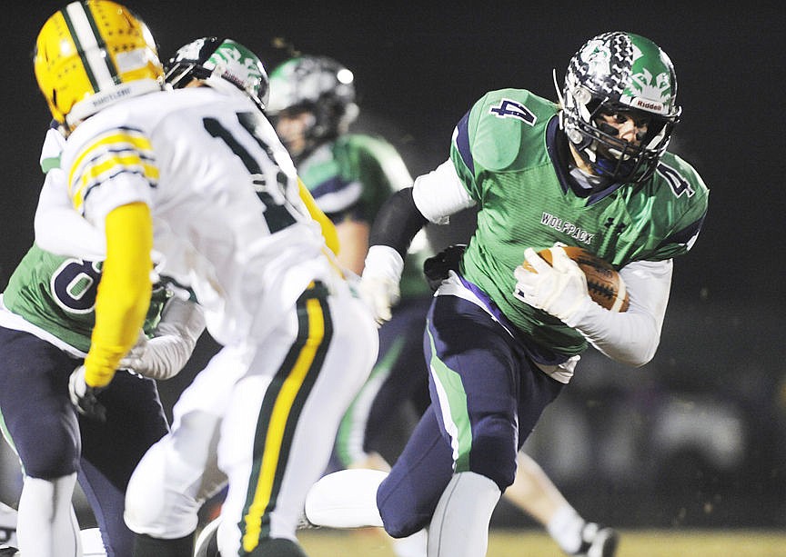 &lt;p&gt;Glacier running back Thomas Trefney cuts through the CMR defense for a 72-yard touchdown in the second quarter. (Aaric Bryan/Daily Inter Lake)&lt;/p&gt;