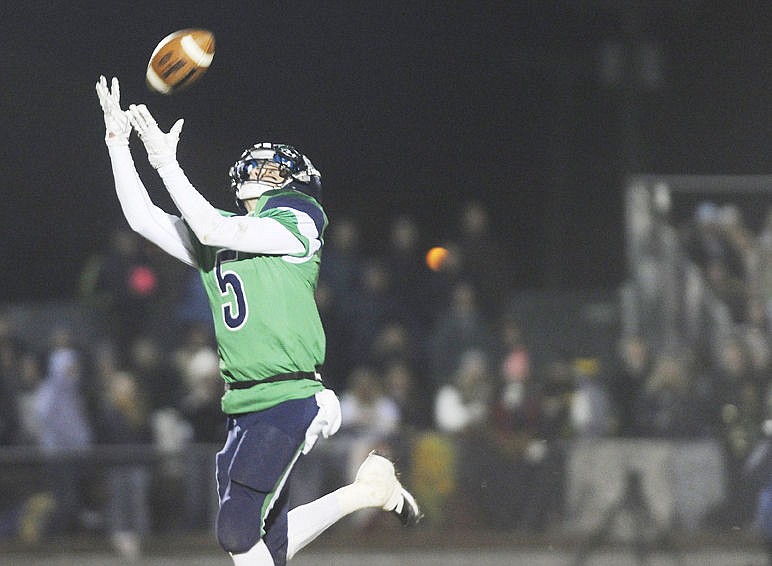 &lt;p&gt;Glacier's Devin Cochran catches a 55-yard touchdown in the third quarter. (Aaric Bryan/Daily Inter Lake)&lt;/p&gt;