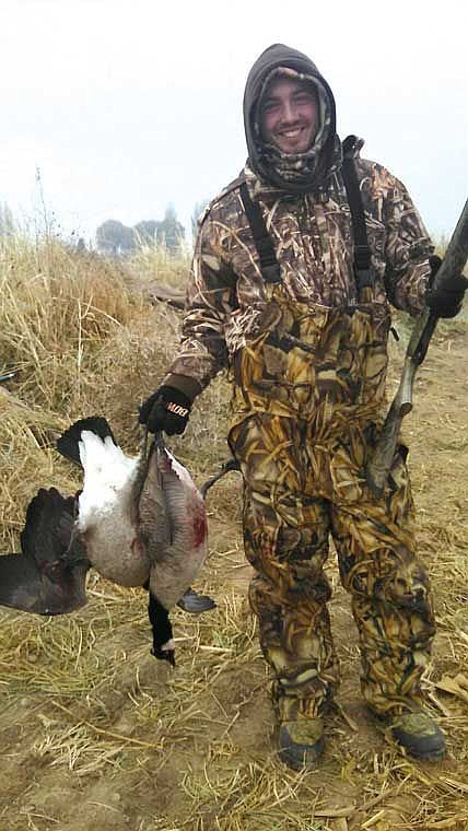 Sam Williams, of Seattle, enjoyed a Royal Slope Goose Hunt with Meseberg Adventures.