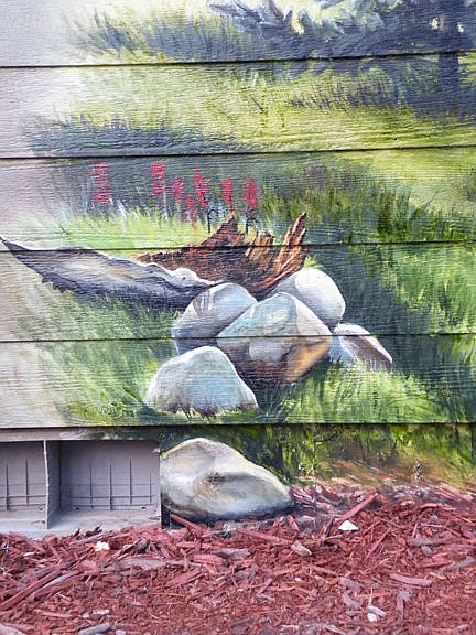 Finley Point Mural rocks