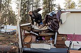 Wind storm destroys five RVs