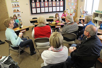 &lt;p&gt;Grandparents gathered to answer questions from the students about what school was like when they were young.&lt;/p&gt;