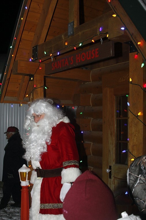 Santa Claus made an appearance at the Annual Fairgrounds Christmas Lighting last Sunday.