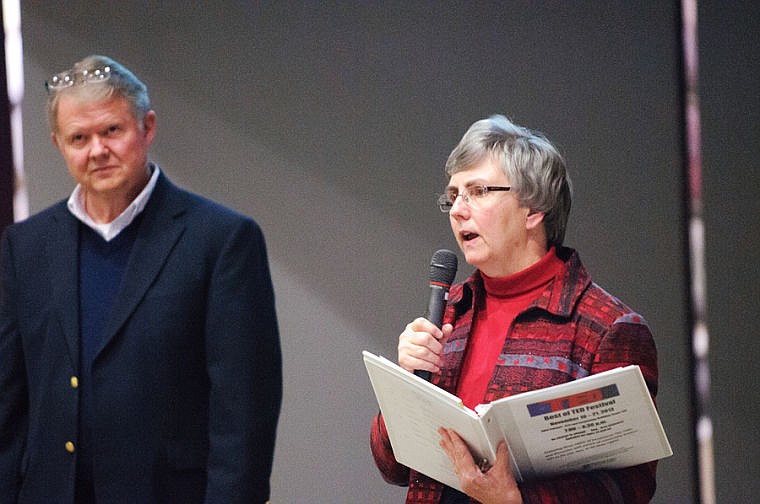 &lt;p&gt;&lt;strong&gt;Sue Brown&lt;/strong&gt; and Ivan Lorentzen introduce films Nov. 19 during the first night of the Best of TED Festival at Flathead Valley Community College in Kalispell. (Patrick Cote/Daily Inter Lake)&lt;/p&gt;