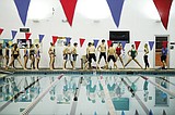 Swim team hits the water, at last