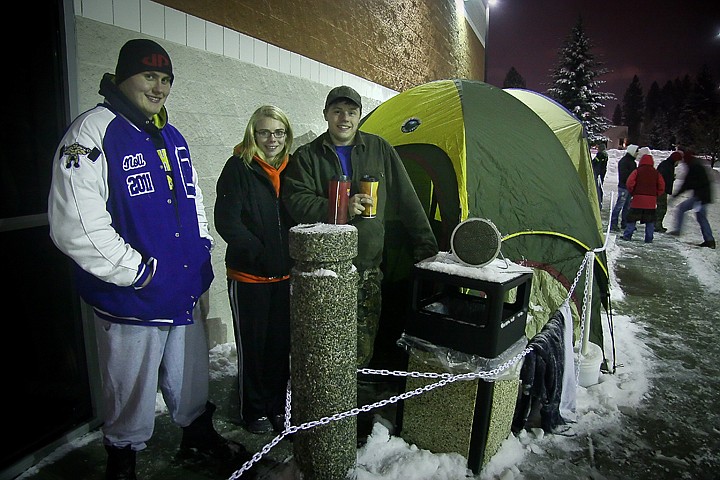 &lt;p&gt;Max Noll and John Murray of Coeur d'Alene and Alah Greenough of Athol were the first in the long line outside Best Buy on Friday.&lt;/p&gt;