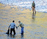 Tense moments in frigid river drama