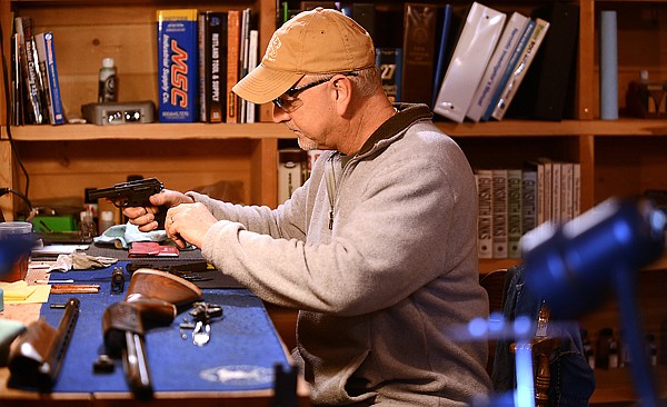 &lt;p&gt;Randy Franklin of Franklin Precision&#160;Gunsmithing works on a piece for a customer on Friday, November 2, at his shop in Kila.&lt;/p&gt;