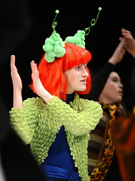 <p>Makkie Haller and other Whos take part in the dress rehearsal of "Seussical the Musical"  Nov. 27 with Whitefish Theatre Company.</p>