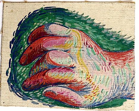 &lt;p&gt;This photo provided Monday by the Succession Picasso shows a painting of a hand by Picasso.&lt;/p&gt;