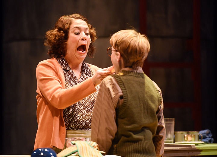 &lt;p&gt;&lt;strong&gt;SCARLETT SCHINDLER&lt;/strong&gt;, as Mother, forces soap into the mouth of Ralphie, played by Henry Spradlin, during a rehearsal for &#147;A Christmas Story&#148; on Tuesday, Nov. 29, at the O'Shaughnessy Center. (Brenda Ahearn/This Week in the Flathead)&lt;/p&gt;