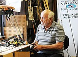 Local veteran fixes up fishing poles