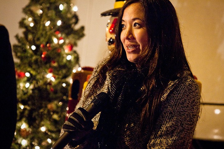 &lt;p&gt;Cassandra Vig, family assistance coordinator for the Idaho Army National Guard, addresses military families after receiving a donation of $10,000 from the BNSF Railway Foundation to be used towards the needs of the families.&lt;/p&gt;