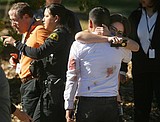 'People shot ... Pray for us'