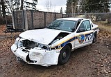 Chase ends with arrest, damaged cruisers