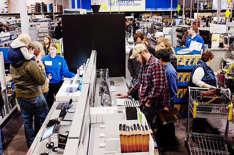 &lt;p&gt;Customers browse Black Friday deals on Friday afternoon in the computer section at Best Buy in Kalispell.&lt;/p&gt;