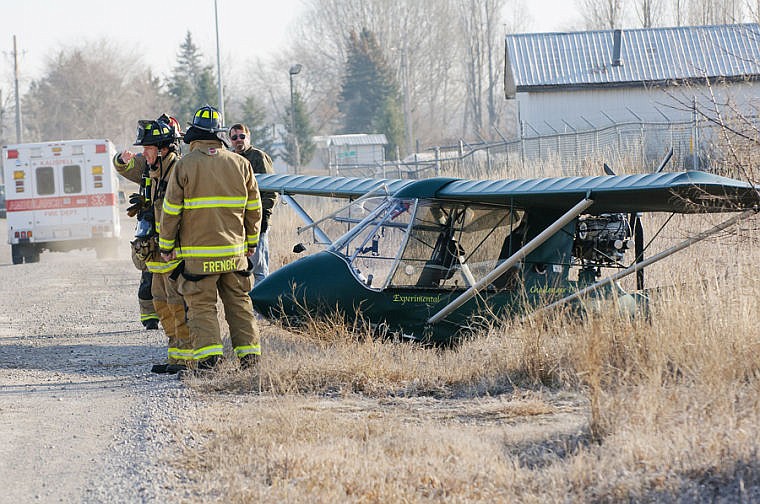 &lt;p&gt;&lt;strong&gt;Joe Angle&lt;/strong&gt; had to make an emergency hard landing in his experimental plane Tuesday morning after having engine trouble while taking off from the Kalispell City Airport. Angle was not injured in the crash. (Patrick Cote/Daily Inter Lake)&lt;/p&gt;