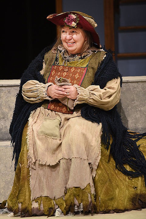 <p>Dianne Guenther as the Bird Woman.</p>