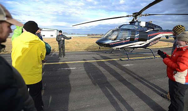 &lt;p&gt;Jordan White explains features and safety protocols of the Bell 407 helicopter to members of the Flathead County Search and Rescue and Flathead Nordic Ski Patrol during a training session Nov. 17 at Kalispell City Airport. The helicopter is being used by Flathead Emergency Aviation Resources. A new rescue helicopter is on the way in the spring for the privately funded rescue organization.&lt;/p&gt;