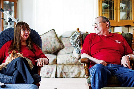 &lt;p&gt;Larry and Janet Scott talk about their active lives and good attitudes Tuesday at their Hayden home. Larry has been living with cancer, that is a result of exposure to Agent Orange in Vietnam, for 12 years.&lt;/p&gt;