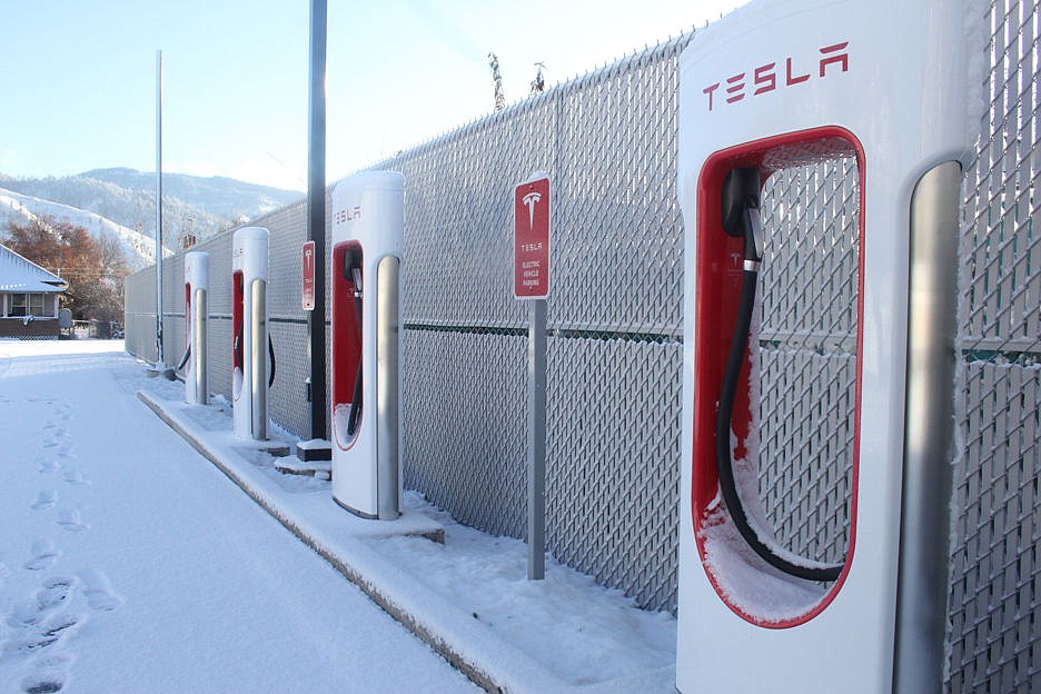 <p>The new Tesla Motors supercharging station is open and operational at the S and S Store in Superior.</p>