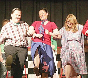&lt;p&gt;John Fossen, left, Maria Hawk and Anada Jones in Troy High School's production of &quot;Ducktails and Bobbysox,&quot; March 25, 2014.&lt;/p&gt;