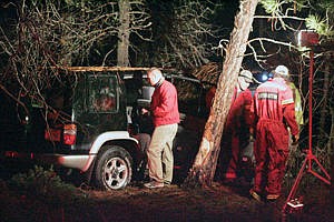 <p>1497 River Road wreck north side of the road between 1 and 2 mile markers 7 a.m. Nov. 25, 2014. Scott Beagle, left, Craig Schultz, center.</p>