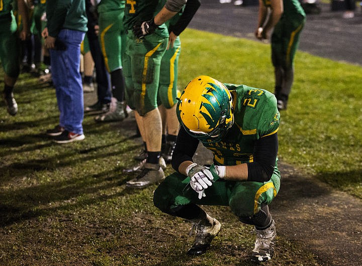 &lt;p&gt;LOREN BENOIT/Press Lakeland High School's Jared McDaniel reflects during the final moments of a playoff game against Blackfoot High School on Friday Nov. 4, 2016 at Lakeland High School. Blackfoot High School won the neutral playoff game against Lakeland by a score of 34-14.&lt;/p&gt;