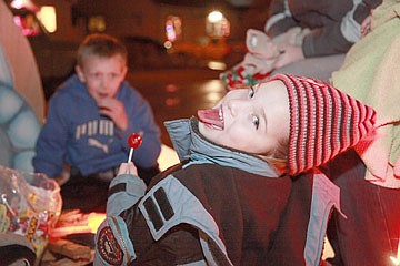 &lt;p&gt;Avery Taylor enjoys the festivities Friday night on the Community Bank float.&lt;/p&gt;