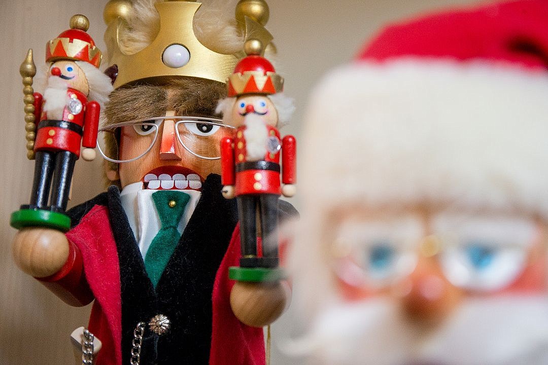 &lt;p&gt;Two nutcrackes, created by legendary craftsman Herr Christian Steinbach, sit among 2,800 other nutcrackers in the private home collection of Claudia Jean Davis of Hayden Lake.&lt;/p&gt;