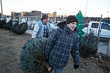 Try not to freeze while buying trees