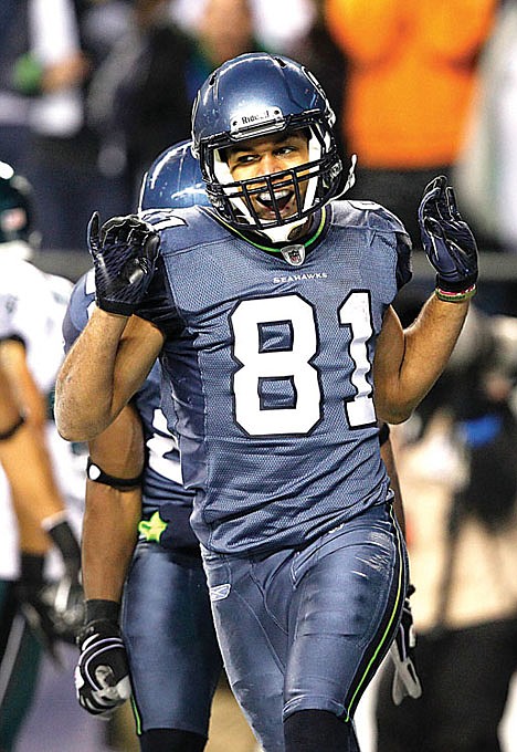 &lt;p&gt;Seattle&Otilde;s Golden Tate celebrates his touchdown against Philadelphia on Dec. 1 in Seattle.&lt;/p&gt;