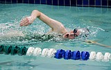 Swimmers work to improve technique and times