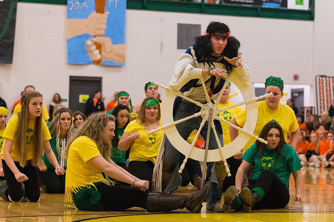 &lt;p&gt;Lakeland High students perform a skit during halftime of the boys basketball game.&lt;/p&gt;