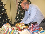 Gingerbread homes sold for food bank